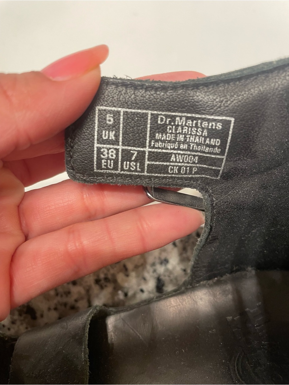 Dr. Martens Black Leather Clarissa Sandals with Buckle - Picture 3 of 4